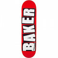 BAKER 8.5"x 32" BRAND LOGO RED/WHITE Skateboard Deck (Mellow Concave)
