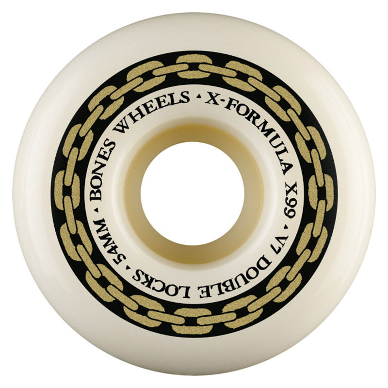 BONES WHEELS X-Formula Skateboard Wheels XF 54 V7 DOUBLE LOCKS X99 4PK