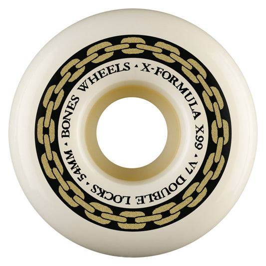 BONES WHEELS X-Formula Skateboard Wheels XF 54 V7 DOUBLE LOCKS X99 4PK