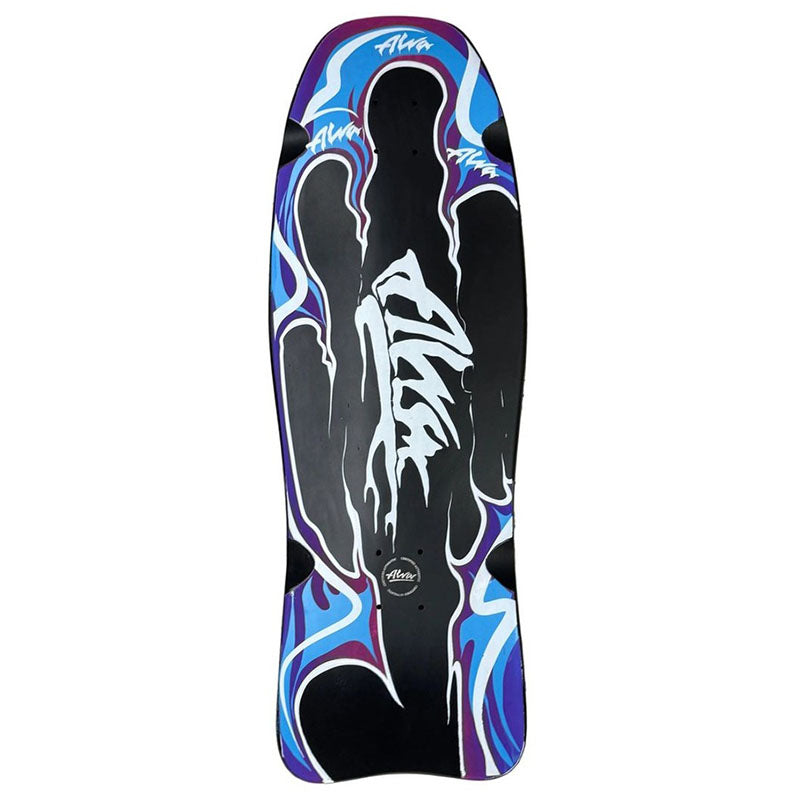 Alva 9.75" x 31.5" MODERN AGGRESSION FISH BLACK DIP SHAPED Skateboard Deck