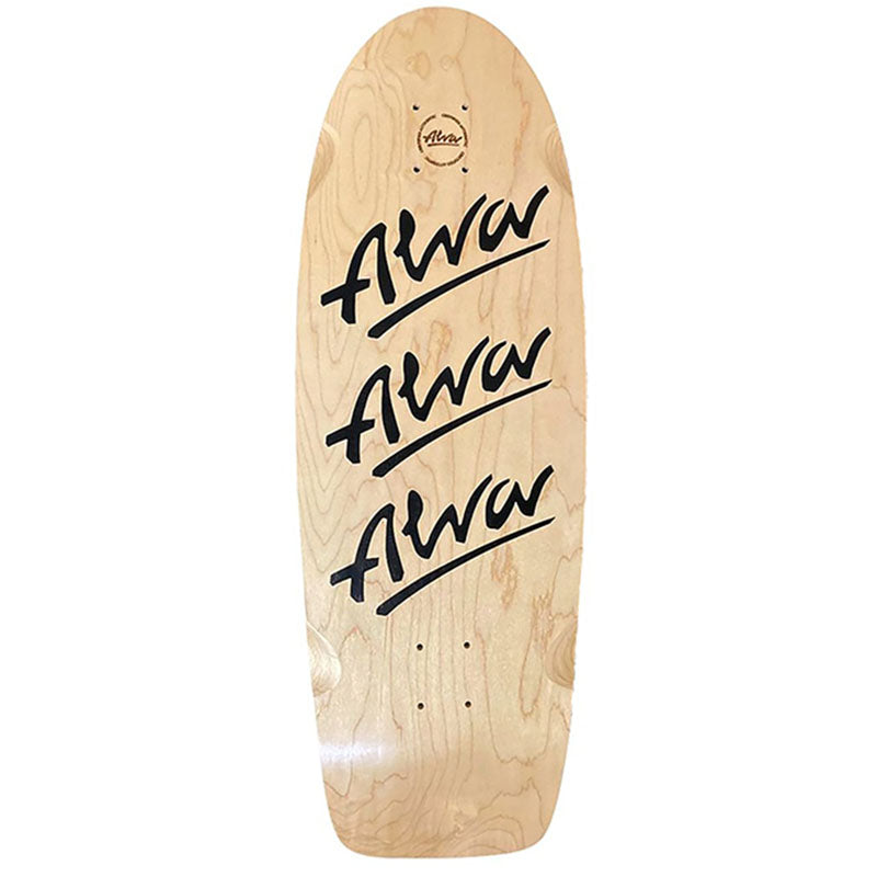 ALVA TRI-LOGO PIG BLACK Skateboard Deck