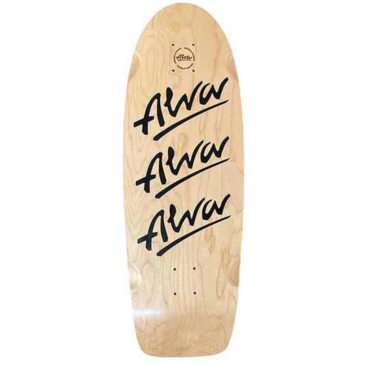 ALVA TRI-LOGO PIG BLACK Skateboard Deck
