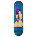 HOOK-UPS 8.25" x 32.25" BLUE STAIN Misaki Skateboard Deck