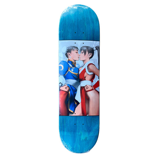 HOOK-UPS 8.38" Chun 11 vs. Mal Blue Stain Skateboard Deck