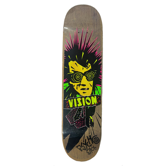 Vision 7.5" NOS OFFICIAL VISION HAND SCREENED Grown Stain Skateboard Deck