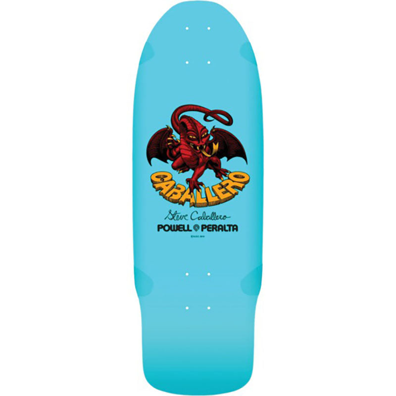 Bones Brigade 10" x 30" Steve Caballero Series 15 Light Blue Old School Skateboard Deck