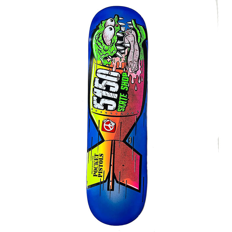 Pocket Pistols x 5150 Skate Shop Collab 8.25" Skateboard Deck B-5