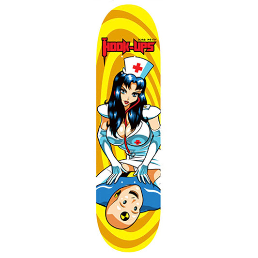 Hook-Ups Skateboards 8.25" x 32" CPR Nurse Skateboard Deck