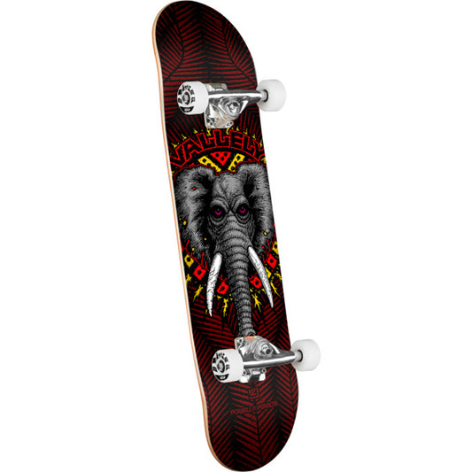 Powell Peralta 8" x 31.45" Mike Vallely Elephant Birch Black/Burgundy Complete Skateboard