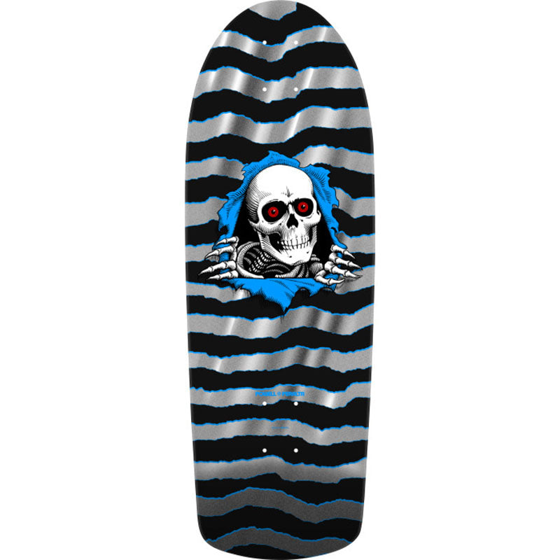 Powell Peralta 10" x 30" OG Ripper Reissue Silver Foil Skateboard Deck