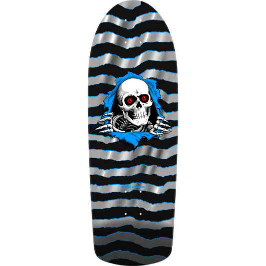 Powell Peralta 10" x 30" OG Ripper Reissue Silver Foil Skateboard Deck