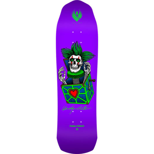 Powell Peralta 8.5" x 31.20" Pro Chris Hiett Skull FLIGHT Purple Skateboard Deck