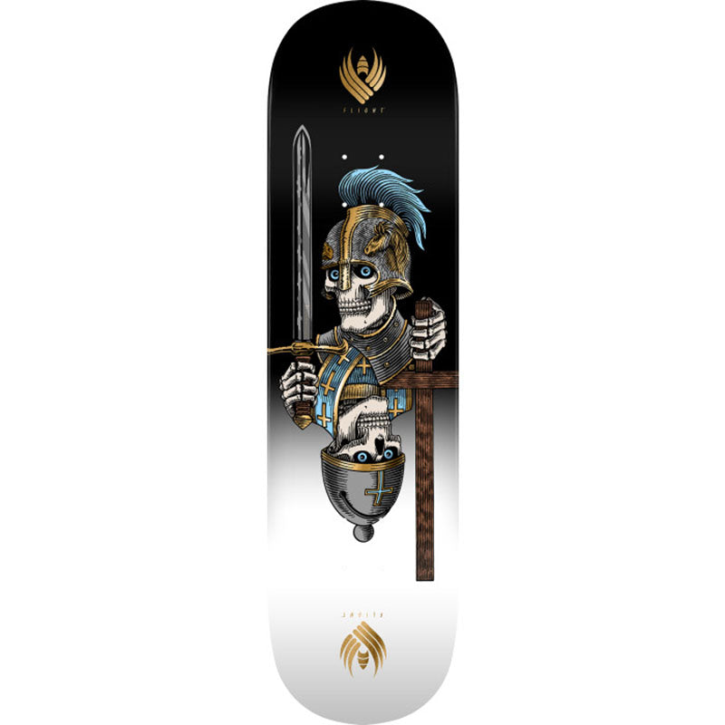 Powell Peralta 8.42" x 31.88" Pro Dan Corrigan Chess Skulls FLIGHT® Gold Foil Shape 315 Skateboard Deck