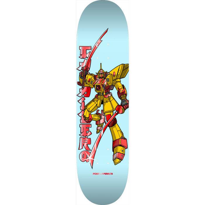 Powell Peralta 8.5" x 32.08" Steve Caballero Gundam Light Blue / Red Foil Shape 244 K20 Skateboard Deck