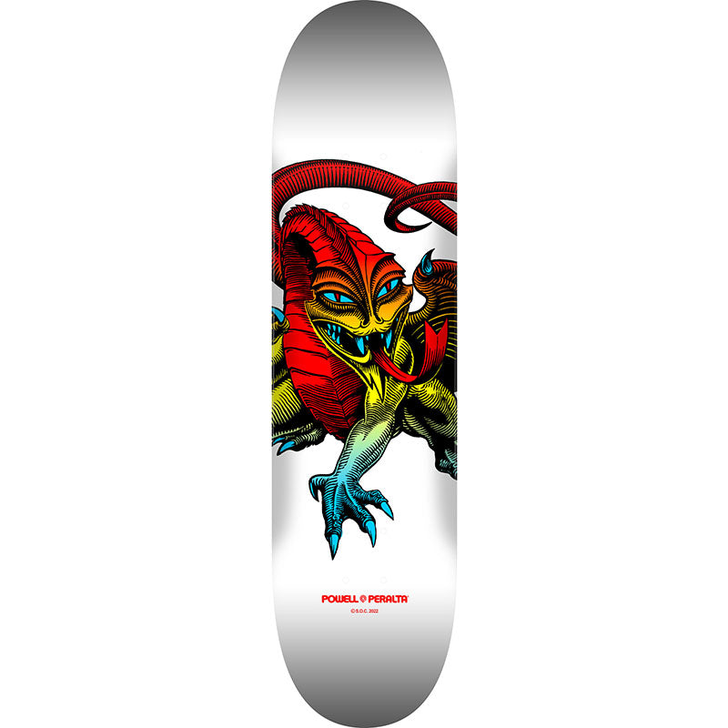 Powell Peralta 8.75" x 32.95" Cab Dragon Yellow Fade / White - 245 K21 Skateboard Deck