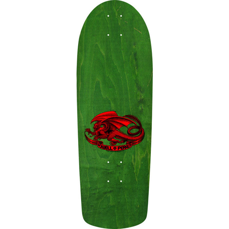 Powell Peralta 10" x 30.125" Mike McGill Skull & Snake Green/Gold Foil Skateboard Deck