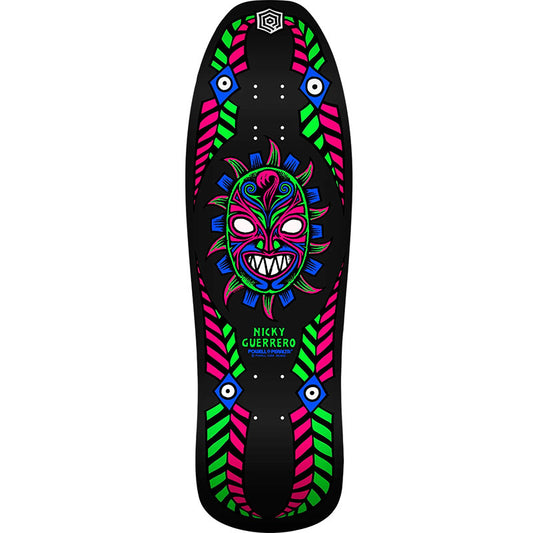 Powell Peralta 10" x 31.75" Nicky Guerrero Mask Blacklight Skateboard Deck