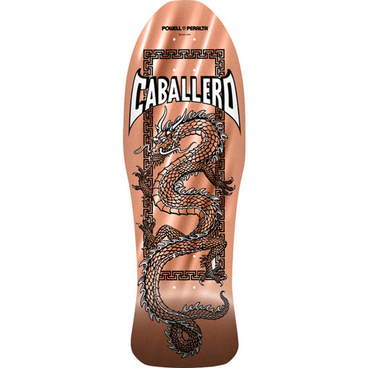 Powell Peralta 10" x 30" Steve Caballero Chinese Dragon Reissue Copper Foil Skateboard Deck