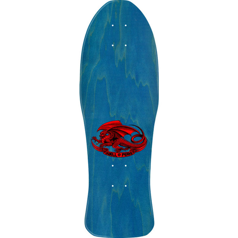 Powell Peralta 10" x 30" Steve Caballero Chinese Dragon Aqua Foil Reissue Skateboard Deck