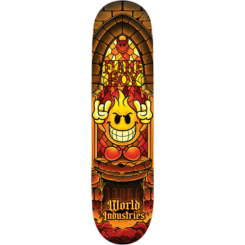 World Industries FLAME BOY STAINED GLASS Skateboard Deck