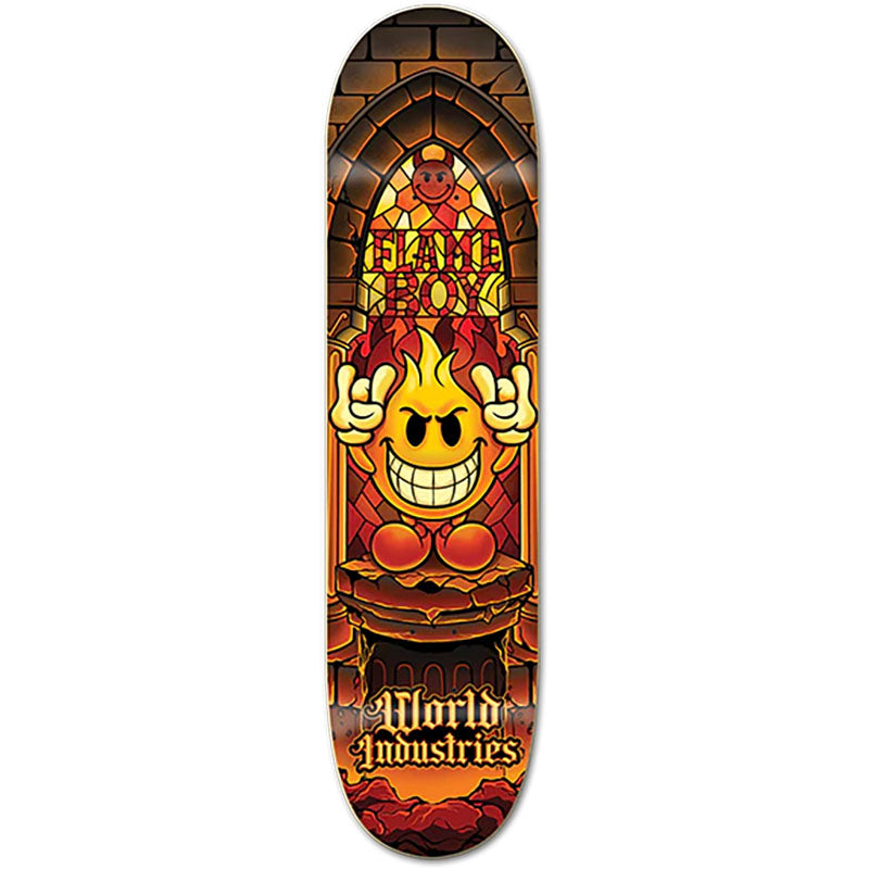 World Industries Flameboy Stained Glass Skateboard Decks