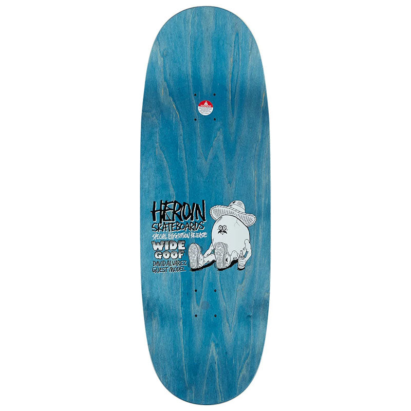Heroin 10.7" x 32.4" ALVAREZ GOOFY'S GRANDE EGG Skateboard Deck