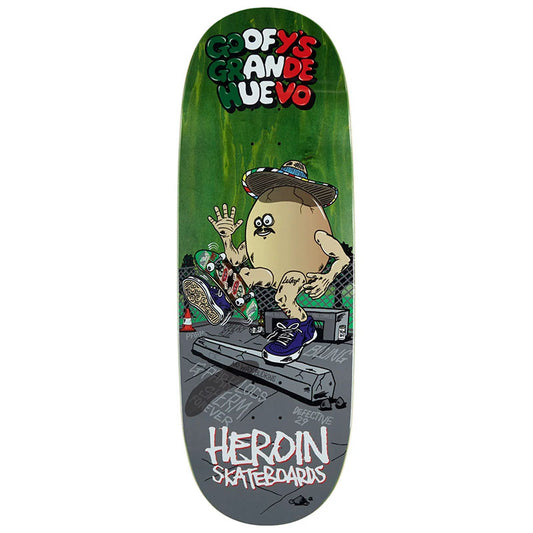Heroin 10.7" x 32.4" ALVAREZ GOOFY'S GRANDE EGG Skateboard Deck