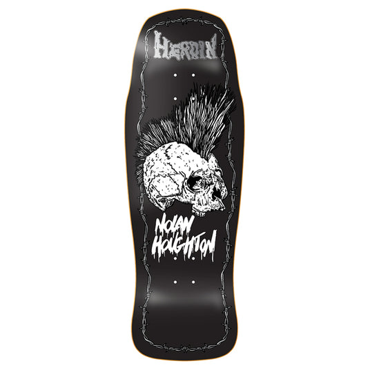 Heroin Skateboard 10.25" NOLAN HOUGHTON KO2 SKULL Deck