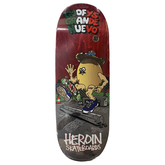 Heroin 10.75" GOOFY'S GRANDE HUEVO Shaped Skateboard Deck