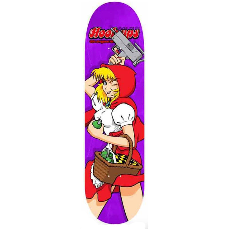 HOOK-UPS 8.5" x 32.25" Red Riding Hood Skateboard Deck