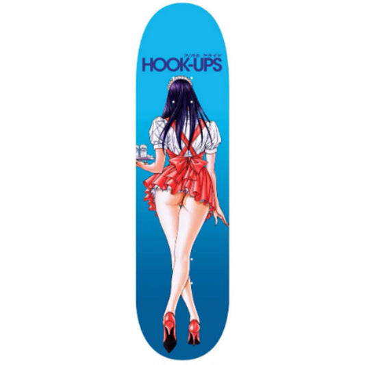 HOOK-UPS Skateboards 8.0" A Waitress in Trouble Skateboard Deck