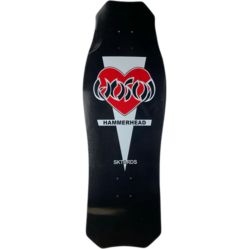 Hosoi Limited Valentines 2026 Heart OG BLACK Hammerhead Deck– 10.5"x31"