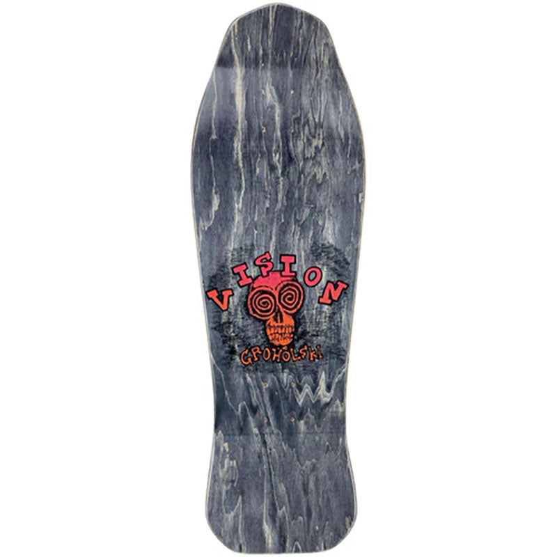 Vision Groholski Skeleton Limited Two Tone Red/Yellow Stain Deck - 10.25"x30"