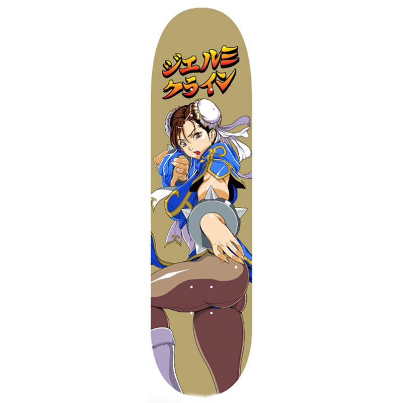 HOOK-UPS Skateboards 8.25" x 32.25" Chun Li 2 Skateboard Deck