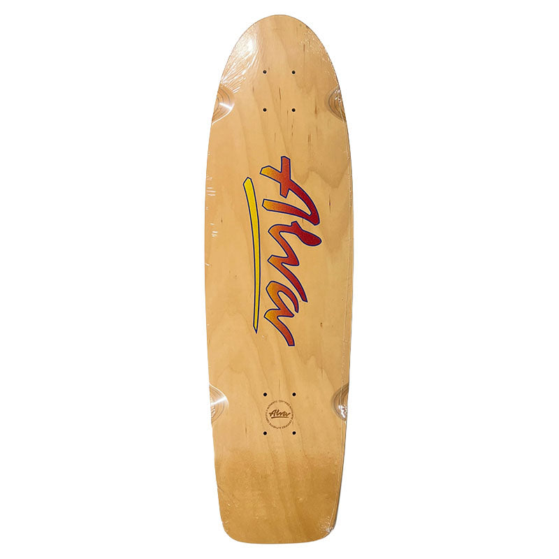 ALVA 8.5" x 30" 1978 OG Logo 1 of 1 with "Metallic Alva logo" Skateboard Deck