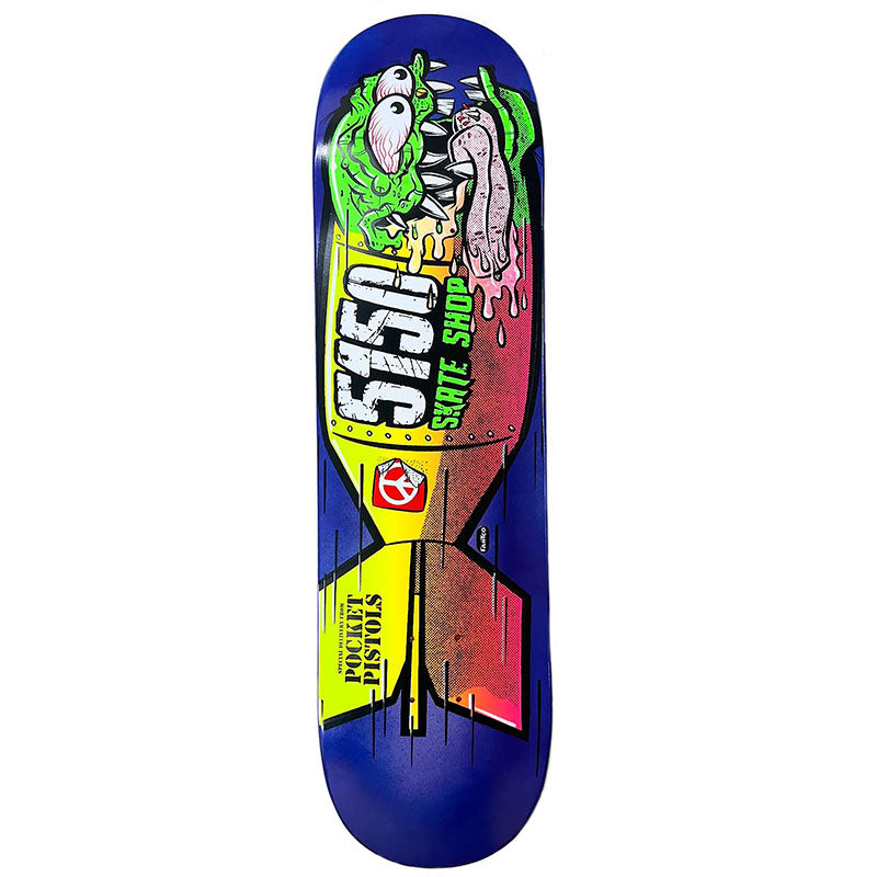 Pocket Pistols x 5150 Skate Shop Collab 8.25" Skateboard Deck B-7