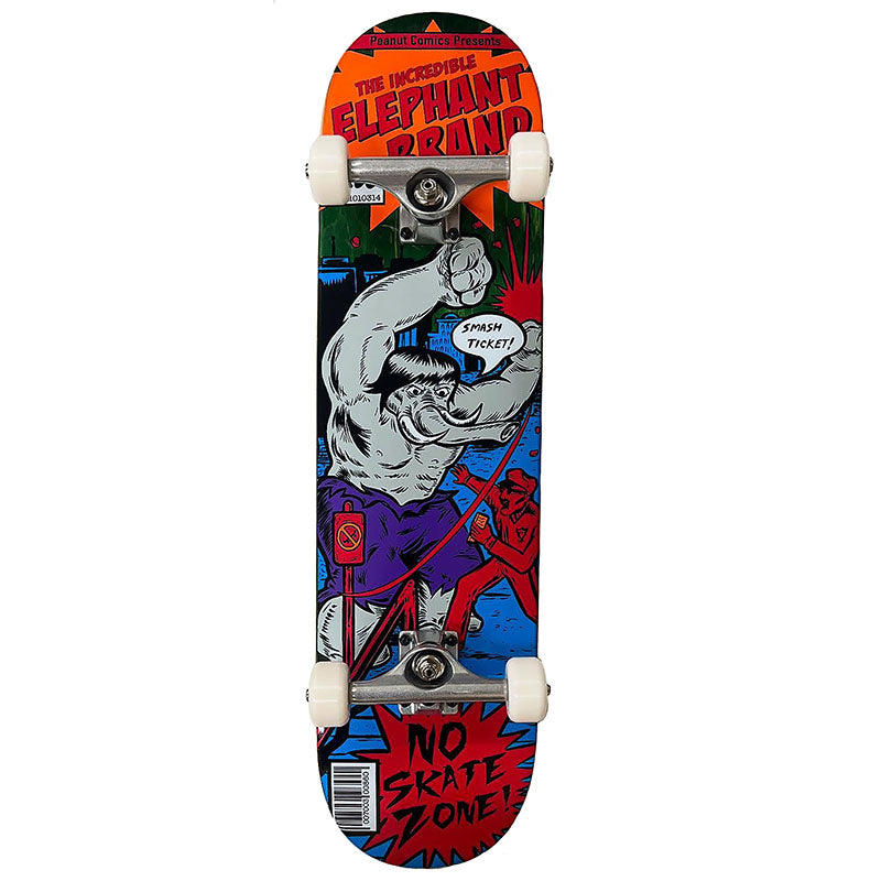 Dylans Special Elephant 8" x 32" Brand Smash Ticket ORANGE Complete Skateboard