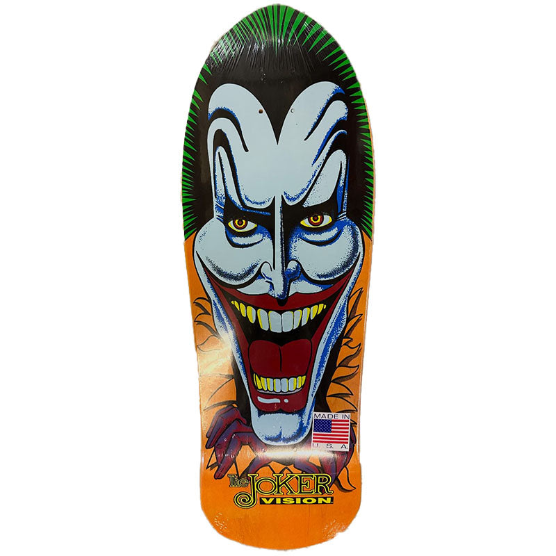 NOS Vision Joker Reissue Deck - Orange Stain - 10.25