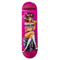 HOOK-UPS 8.5" x 32.25" Hoot-Ups 2 Pink Stain Skateboard Deck