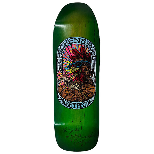 Pocket Pistols Skateboard (PPS) Chickens Pool Deck Screen Printed by Hand And Signed for my shop