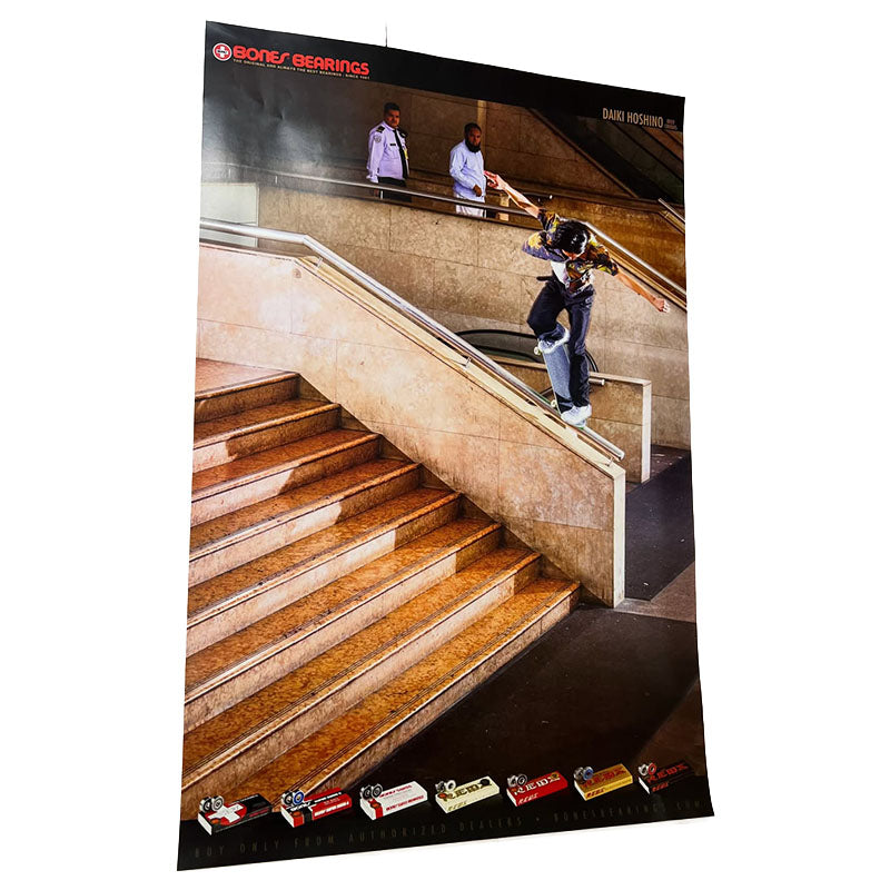 Bones Bearings 24" x 36" DAIKI HOSHINO Over Crooks Poster