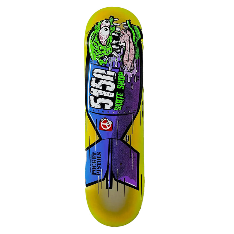 Pocket Pistols x 5150 Skate Shop Collab 8.25" Skateboard Deck #C50