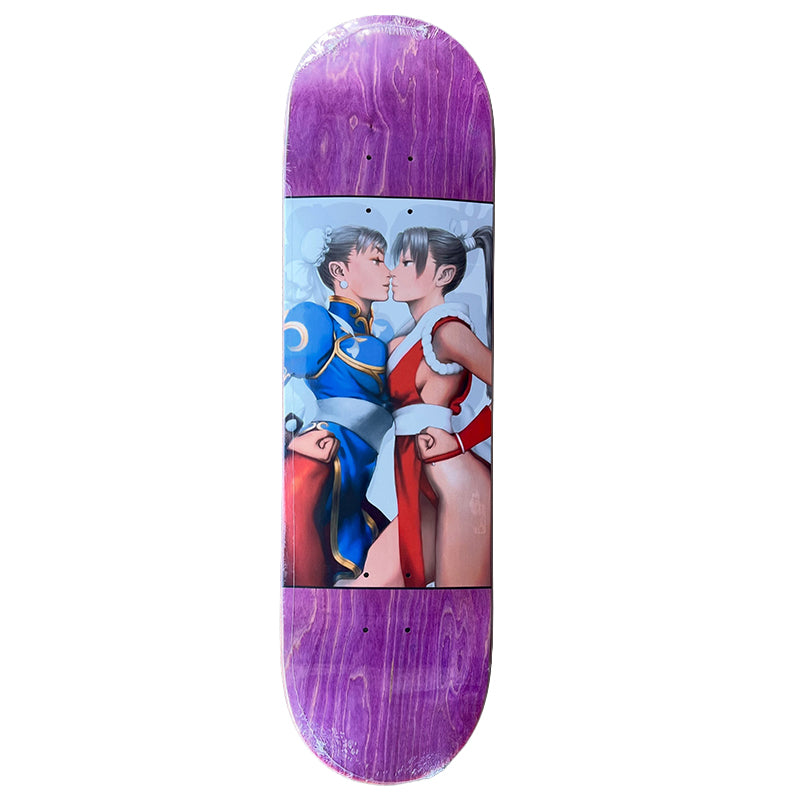 HOOK-UPS 8.38" Chun 11 vs. Mal Purple Stain Skateboard Deck