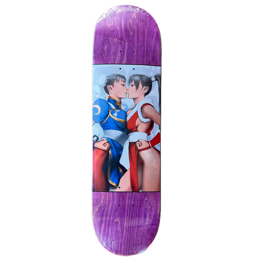 HOOK-UPS 8.38" Chun 11 vs. Mal Purple Stain Skateboard Deck