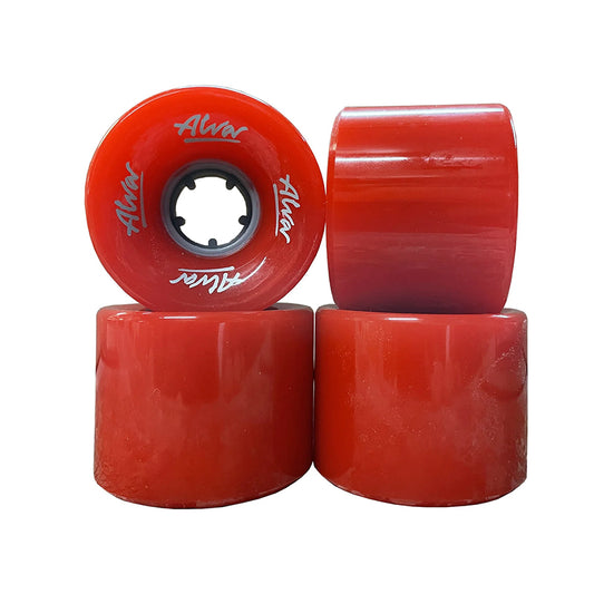 Alva 60mm x 44mm 78A Cruiser CHERRY RED Skateboard Wheels 4pk