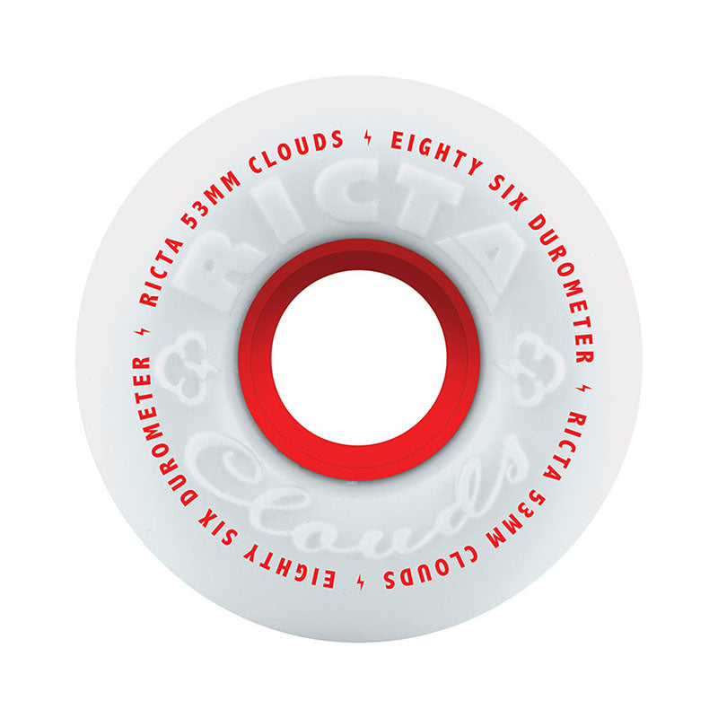 Ricta 53mm 86a Clouds Red Skateboard Wheels