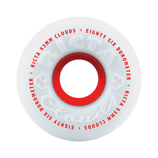 Ricta 53mm 86a Clouds Red Skateboard Wheels
