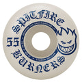 Spitfire 55mm 99du BURNERS White/Blue Skateboard Wheels 4pk