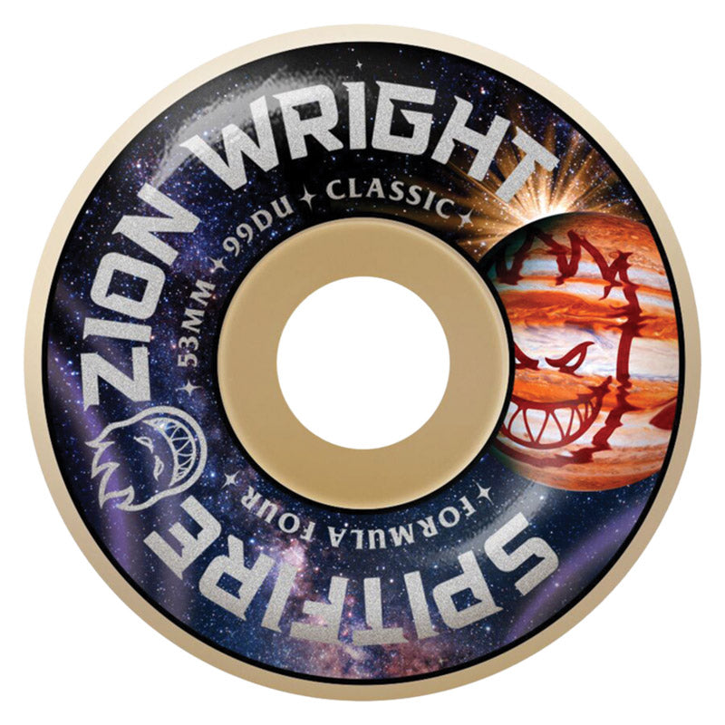 Spitfire 53mm 99a WRIGHT F4 COSMIC CLASSIC NATURAL Skateboard Wheels 4pk
