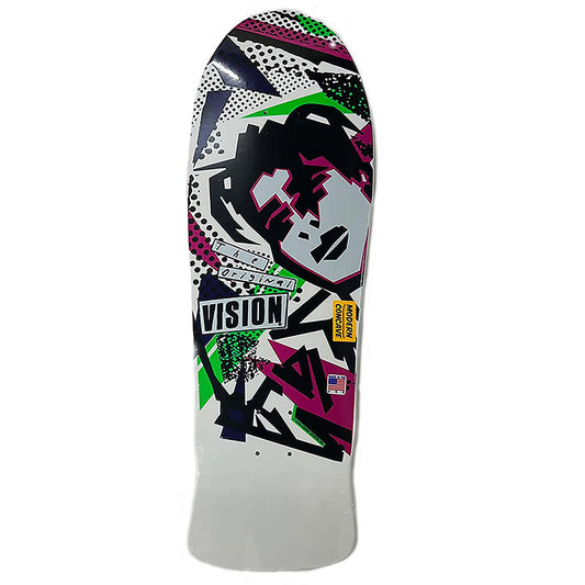 Vision 10" x 30.25" MG Modern Concave WHITE DIP Skateboard Deck